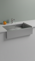 Matte Stainless Steel Farmhouse Sink