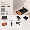 Nano Cubicle Stainless Steel Kitchen Single Sink