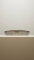 Precision Grooming Comb Brushed Metal